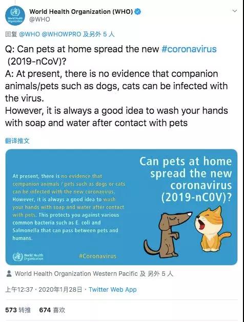 猫狗不会传播新型冠状病毒 不要再随便乱怪罪了！