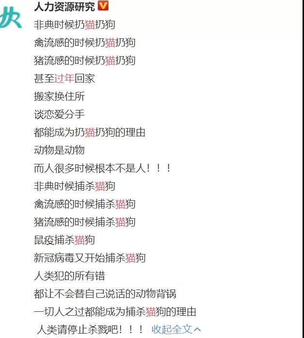 新型肺炎和猫狗有关系吗 为什么还有人在扔猫摔狗?