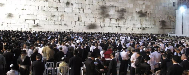 犹太人在哭墙为中国祈祷 场面震撼！