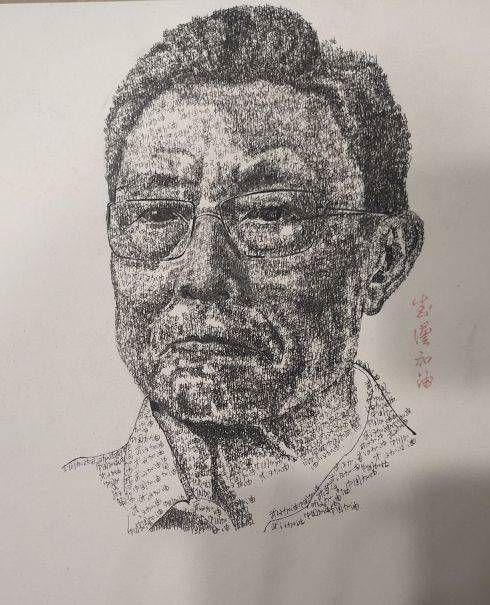 15000个“武汉加油”“中国加油” 画出偶像钟南山