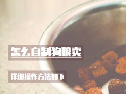 怎么自制狗粮卖